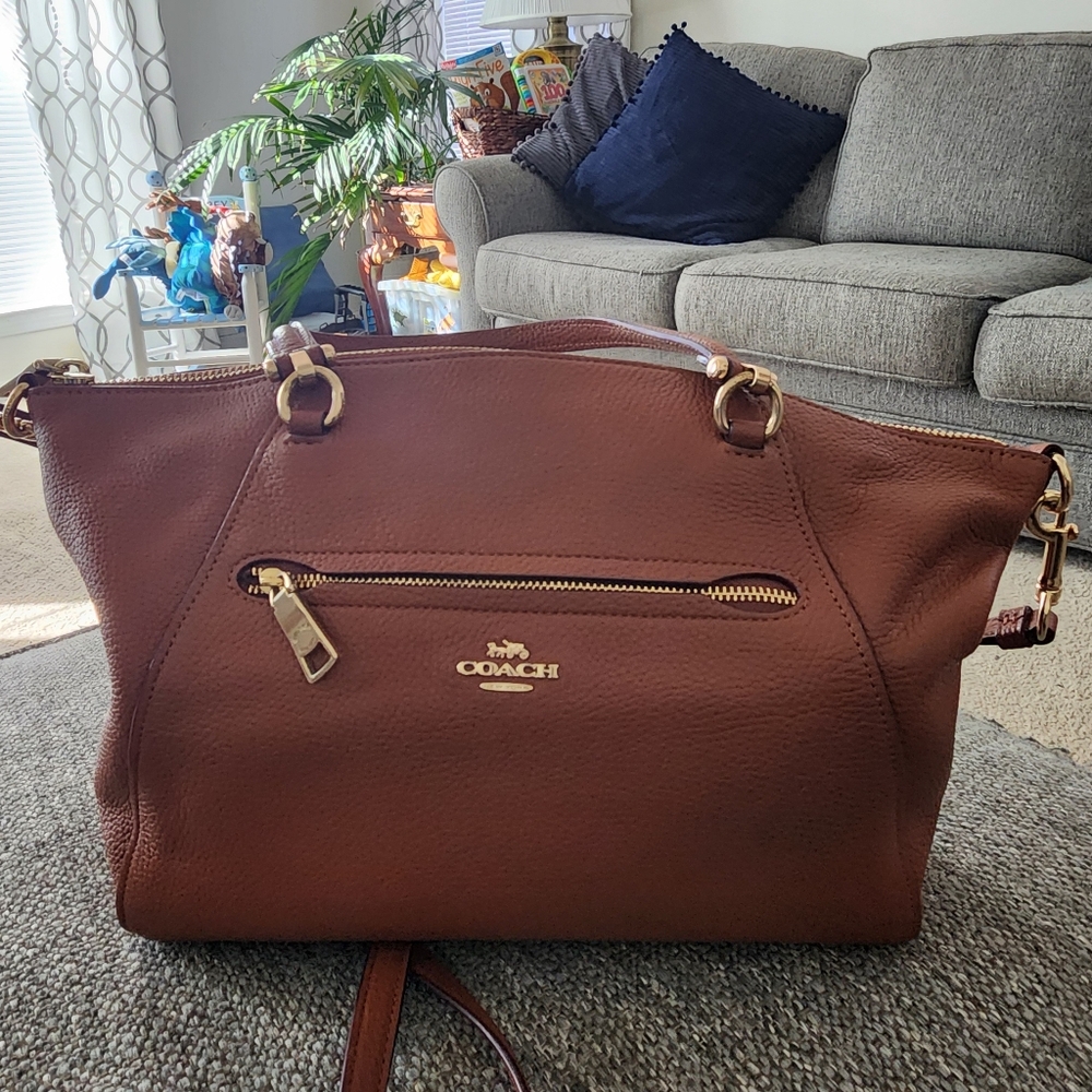 Coach Prairie Tan Leather Bag